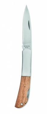 Logotrade corporate gift image of: Foldable knife in acacia wood