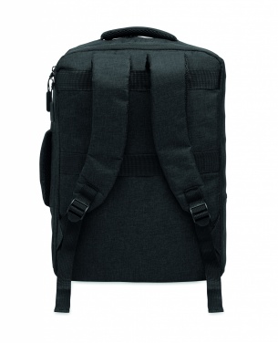 Logotrade promotional item image of: A safe 15-inch laptop backpack made of 300D RPET with a 210D RPET lining and customizable printing.