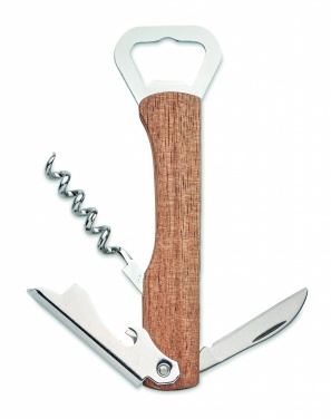 Logotrade promotional merchandise picture of: 3 in 1 bamboo bottle opener WOOL