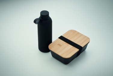 Logo trade corporate gifts image of: Lunch box bottle gift set