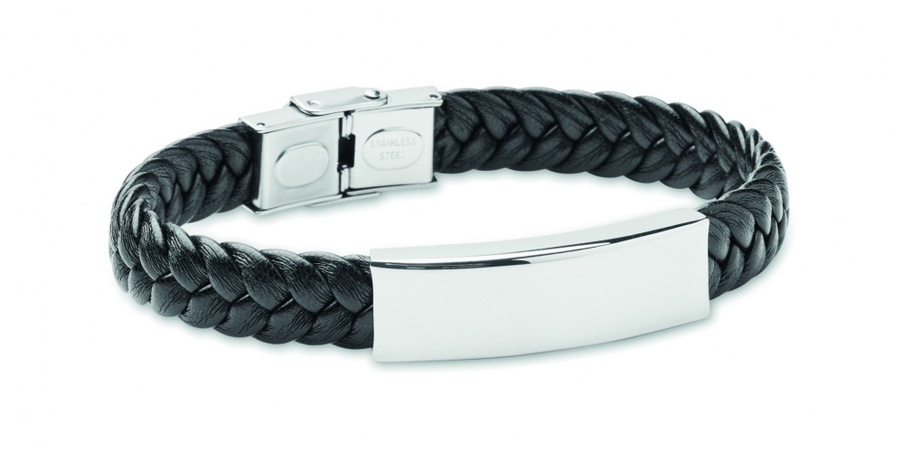 Logotrade promotional product image of: Braided faux leather bracelet