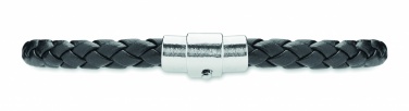 Logo trade promotional items image of: Braided faux leather bracelet