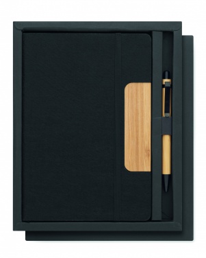 Logo trade business gifts image of: A5 RPET notebook set