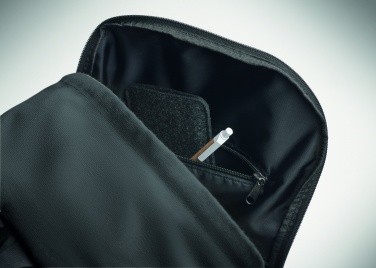 Logo trade promotional product photo of: A 15-inch laptop backpack made of recycled pre-consumer cotton with customizable printing