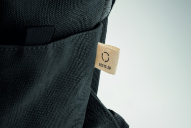 Logo trade promotional gifts image of: A 15-inch laptop backpack made of recycled pre-consumer cotton with customizable printing