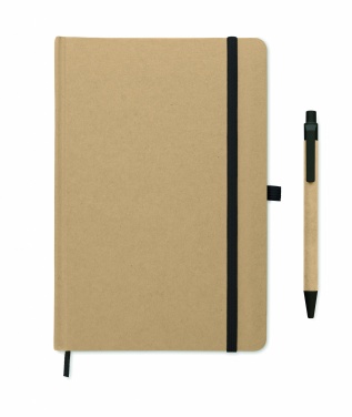 Logo trade promotional giveaways picture of: A5 notebook in recycled carton