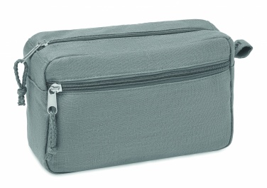 Logotrade promotional merchandise picture of: Hemp toilet bag hemp 200 gr/m²