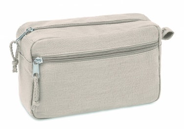 Logo trade advertising products picture of: Hemp toilet bag hemp 200 gr/m²