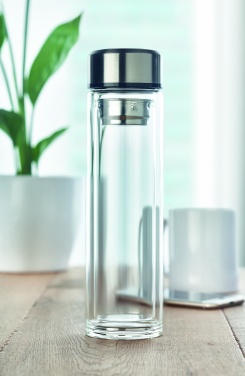 Logo trade promotional gift photo of: Bottle with touch thermometer