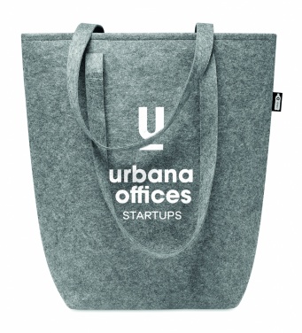 Logo trade promotional gift photo of: RPET felt shopping bag