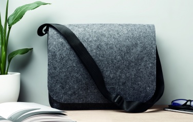 Logo trade promotional merchandise picture of: RPET felt laptop bag