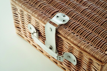 Logotrade promotional product picture of: Wicker picnic basket 4 people