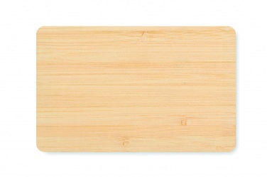 Logo trade business gifts image of: RFID card in bamboo material