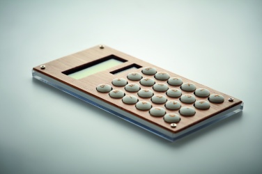Logotrade advertising products photo of: 8 digit bamboo calculator