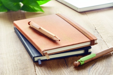 Logotrade corporate gifts photo of: Recycled Leather A5 notebook