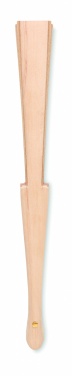 Logo trade promotional items picture of: Wood hand fan with cork fabric