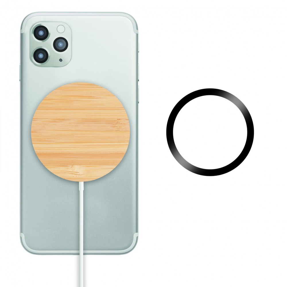 Logo trade business gifts image of: Magnetic Wireless charger 10W