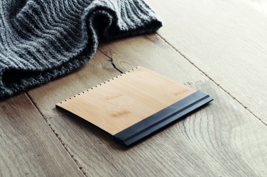 Logo trade promotional giveaways picture of: Bamboo ice scraper