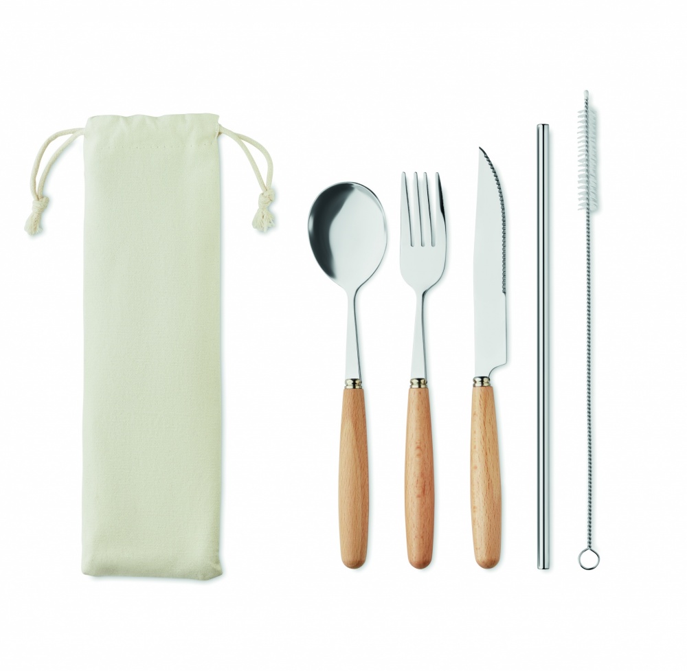 Logotrade promotional giveaway image of: Cutlery set stainless steel