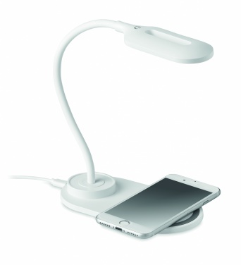 Logo trade promotional giveaways image of: Desktop light and charger 10W