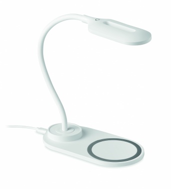 Logo trade business gift photo of: Desktop light and charger 10W