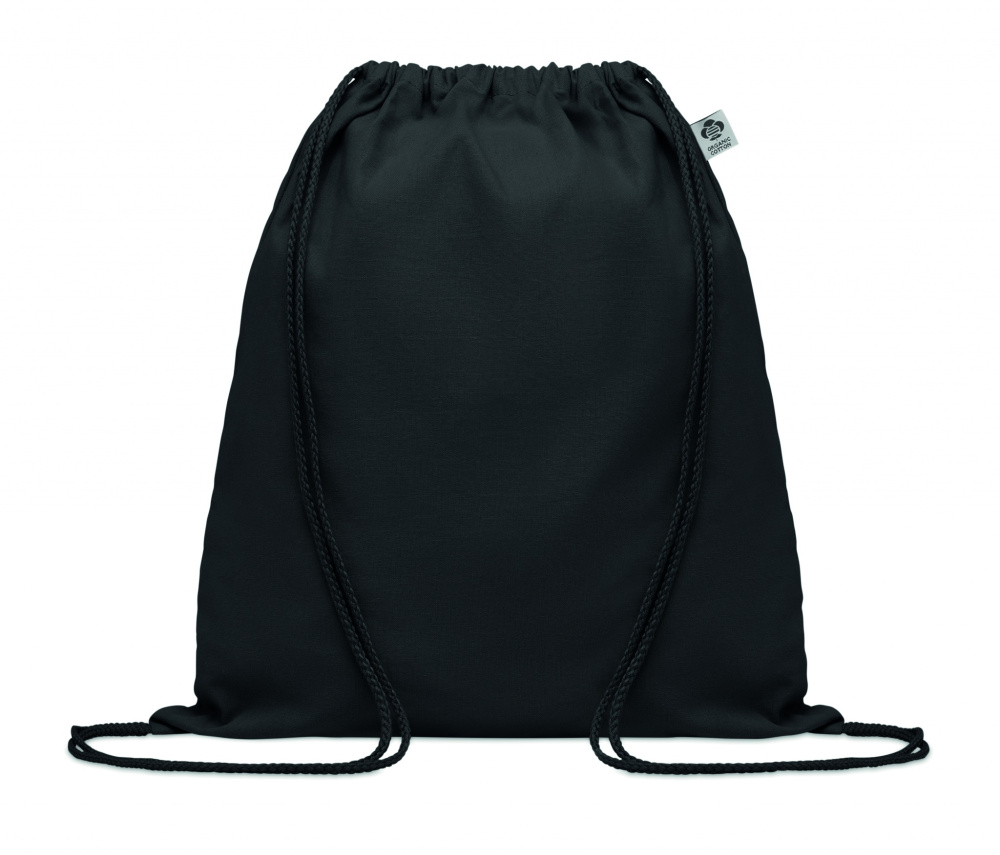 Logo trade promotional item photo of: Organic cotton drawstring bag