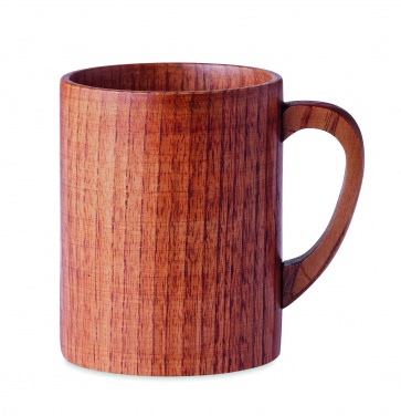 Logo trade promotional merchandise image of: Oak wooden mug 280 ml
