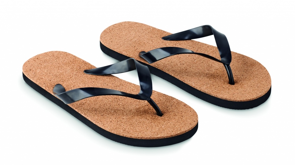 Logo trade promotional items picture of: Cork beach slippers M