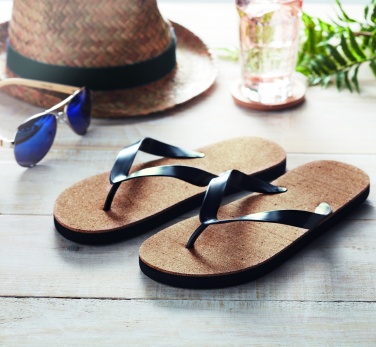 Logotrade promotional merchandise picture of: Cork beach slippers L