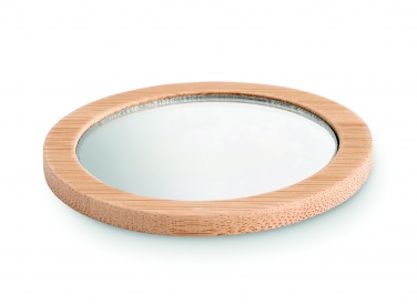 Logotrade promotional merchandise image of: Bamboo make-up mirror