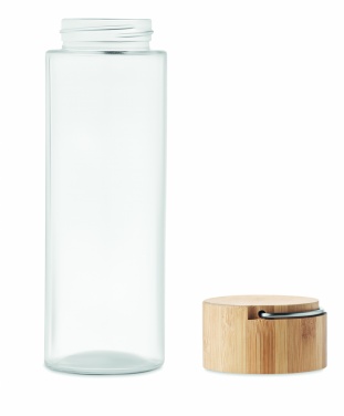 Logotrade promotional giveaways photo of: Glass bottle 500ml bamboo lid