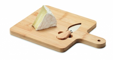 Logotrade promotional products photo of: Cheese board set in bamboo Bremen
