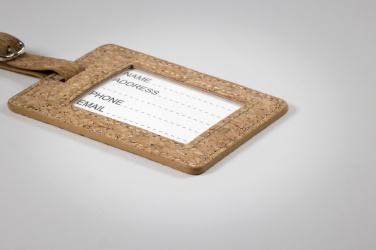 Logo trade promotional product photo of: Cork luggage tag
