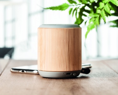 Logotrade promotional merchandise photo of: 5.3 wireless bamboo speaker