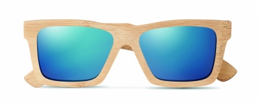 Logo trade promotional merchandise picture of: Sunglasses and case in bamboo KEILA