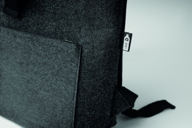 Logo trade advertising products image of: RPET felt backpack