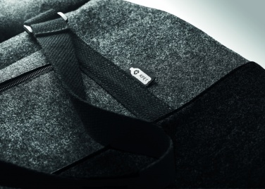 Logo trade business gifts image of: RPET felt weekend bag