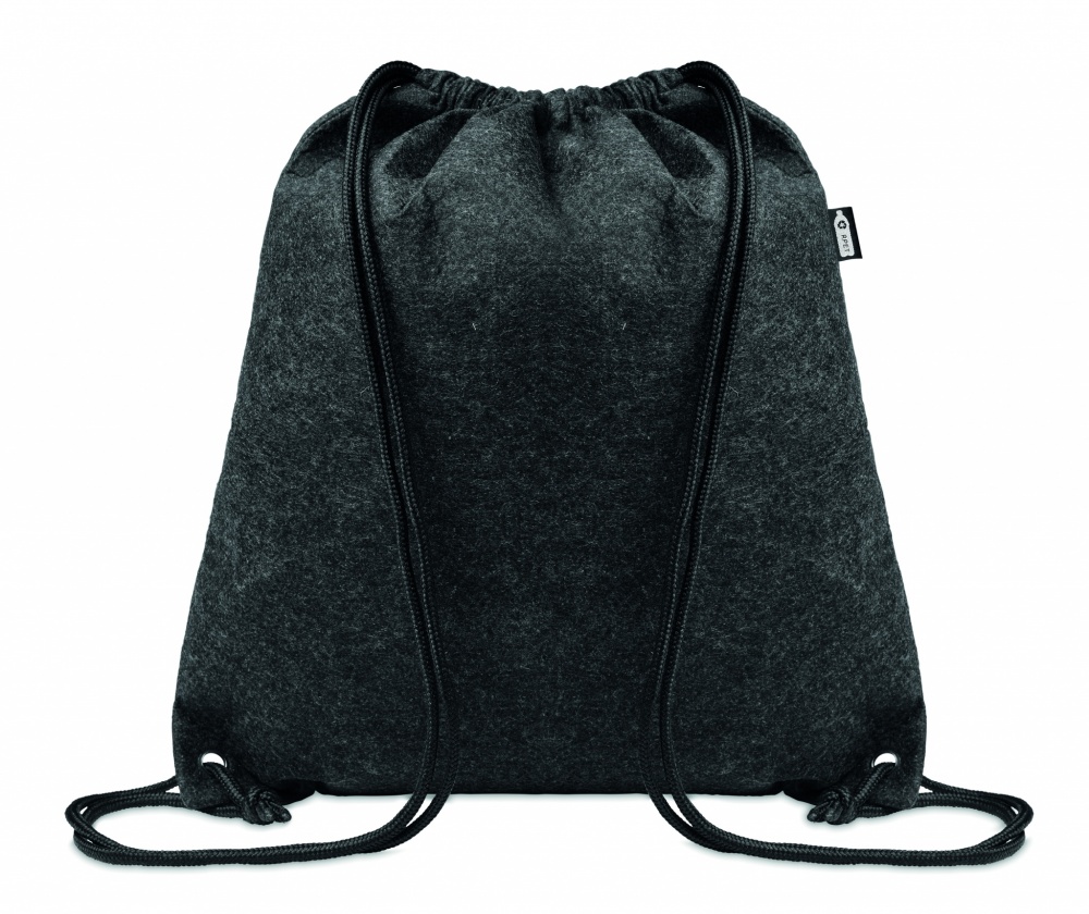 Logotrade promotional item image of: RPET felt drawstring bag