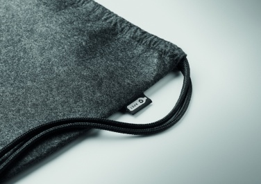Logotrade business gift image of: RPET felt drawstring bag