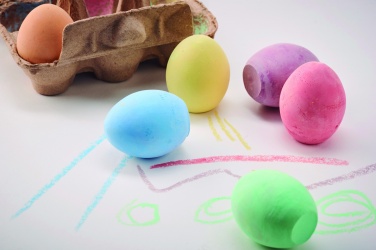 Logo trade corporate gifts image of: 6 chalk eggs in box