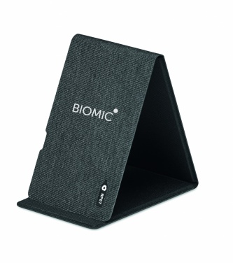 Logo trade corporate gifts image of: RPET wireless charger 15W