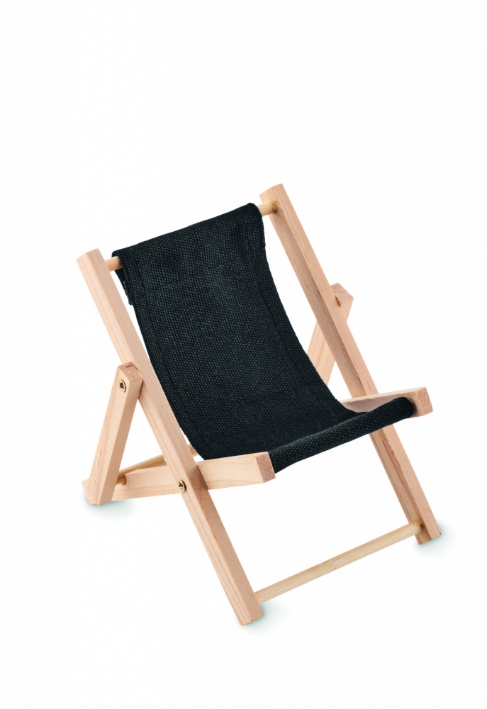 Logo trade corporate gifts image of: Deckchair-shaped phone stand
