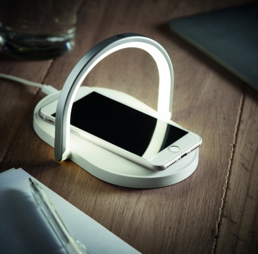 Logo trade promotional item photo of: Light and wireless charger 10W