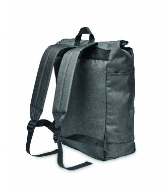 Logo trade promotional merchandise picture of: 600D RPET 2 tone backpack