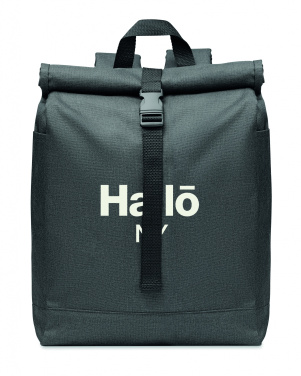 Logo trade promotional gifts image of: 600D RPET 2 tone backpack
