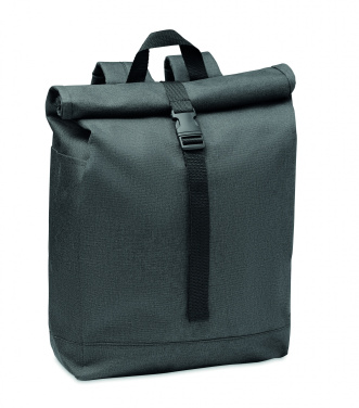 Logo trade promotional giveaways picture of: 600D RPET 2 tone backpack