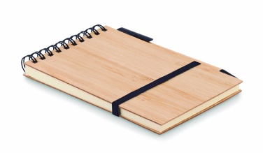 Logotrade promotional giveaway picture of: A6 bamboo notepad with pen SONORABAM