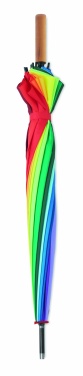 Logo trade promotional giveaway photo of: 27 inch rainbow umbrella
