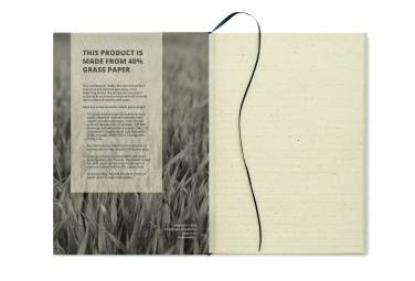 Logo trade corporate gifts picture of: A5 grass notebook 80 lined