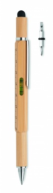 Logotrade advertising products photo of: Spirit level pen in bamboo